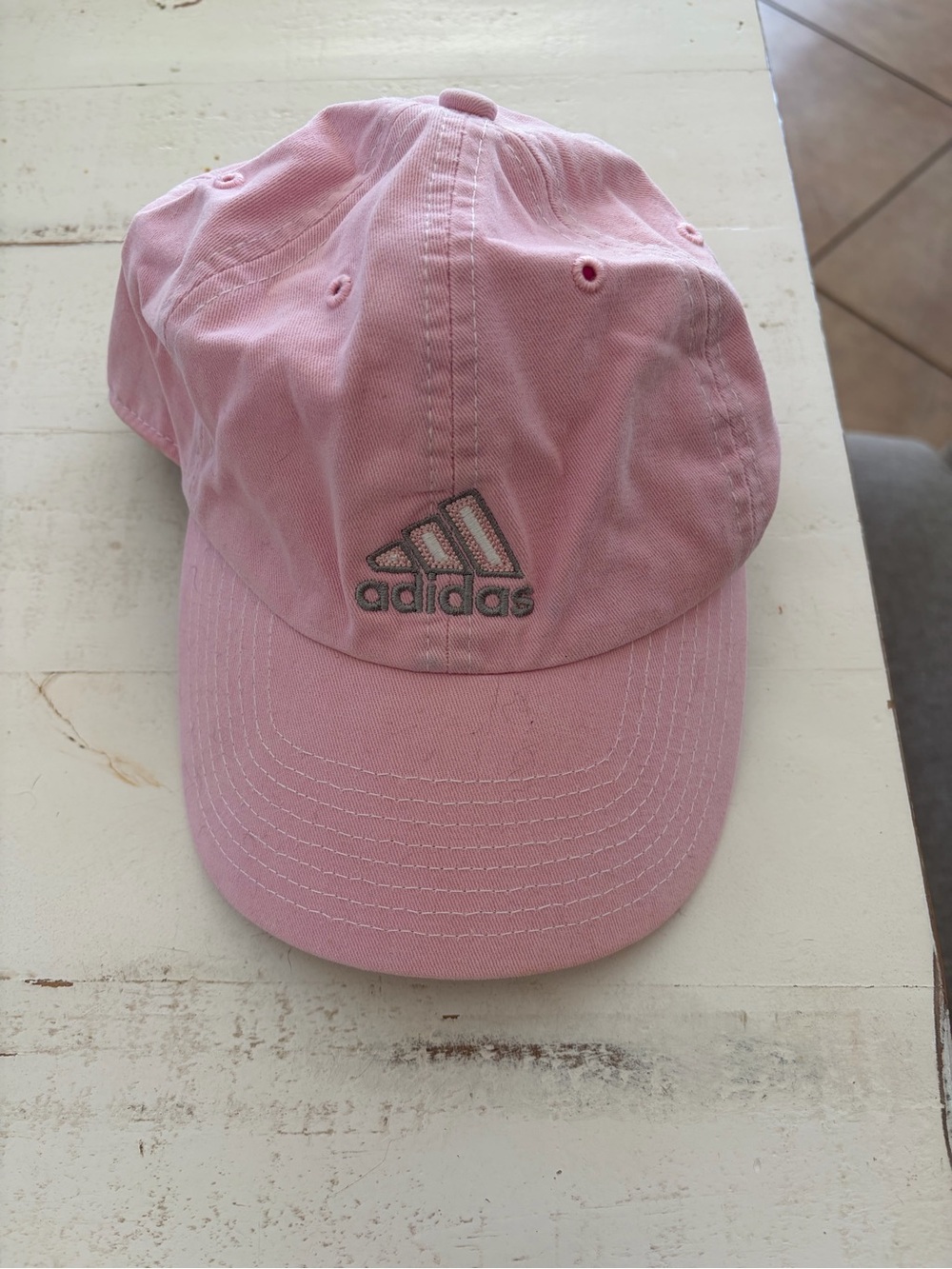 adidas Pink Baseball Cap with Embroidered Logo